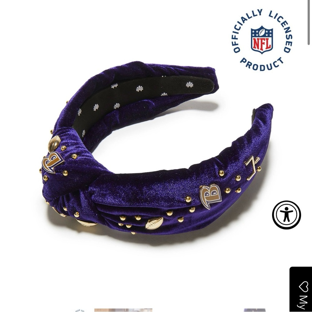 Lele Sadoughi Baltimore Ravens NFL Headband